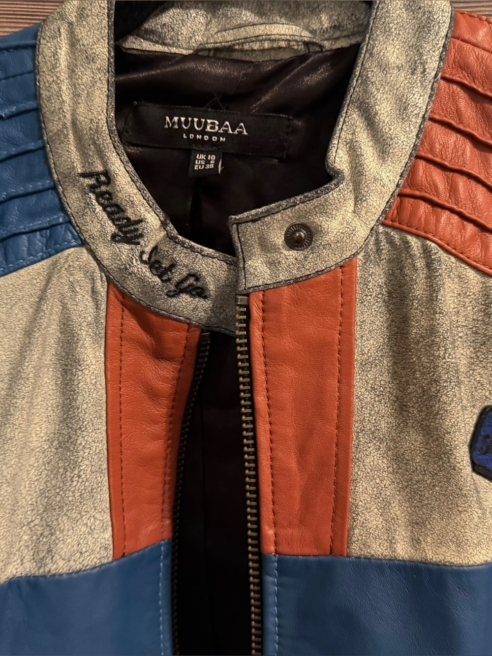Muubaa Racing Moto Jacket Size L - Picture 10 of 16